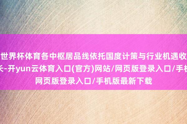 世界杯体育各中枢居品线依托国度计策与行业机遇收场结构性增长-开yun云体育入口(官方)网站/网页版登录入口/手机版最新下载